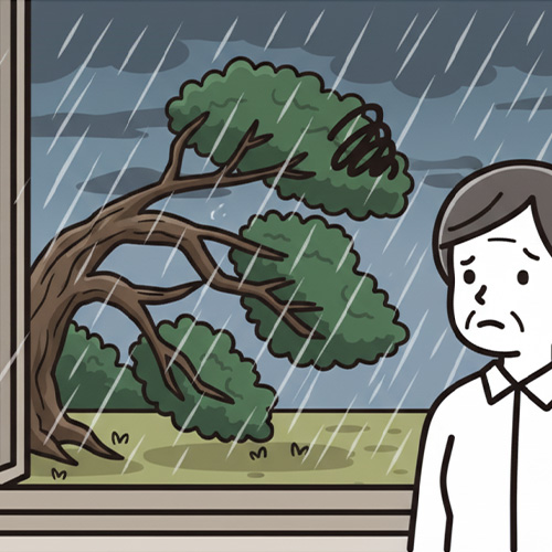 悩んでいる人のイラスト